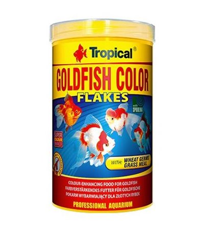 Goldfish color flakes tropical